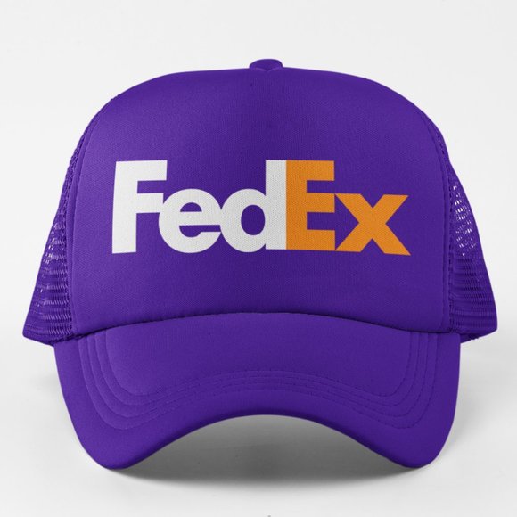 Team Fans Accessories New Fedex Logo Foam Trucker Mesh Snapback Hat